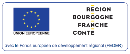 logo de l'Union Européenne et de la Région Bourgogne-Franche-Comté