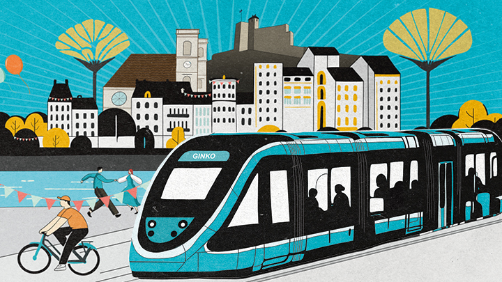 Visuel de l'anniversaire des 10 ans du tramway