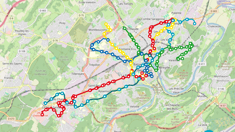 Visuel du plan interactif Ginko